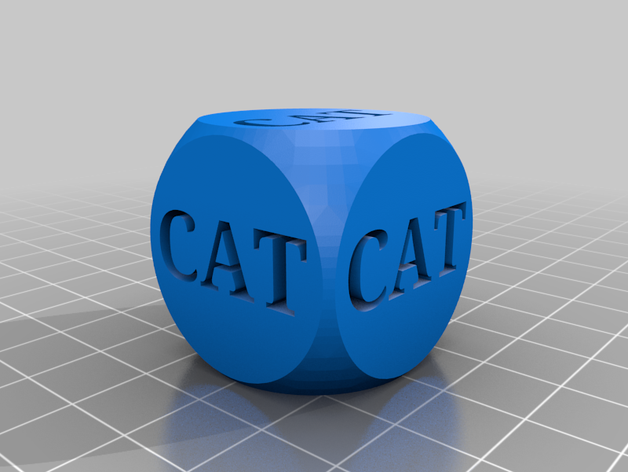 chat dés dé cat jouet 3D print model - Mito3D