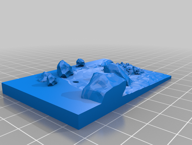 pântano telha 50mmx75mm modelos miniatura de base nono anos idade wargaming da dados warhammer fantasy 3D print model - Mito3D
