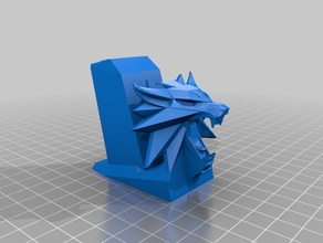 witcher phone stand remix mobile 3d print model - Mito3D