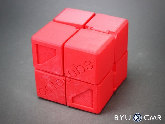 octocube sculture 3dprintable 3dprinting byu cmr comliant cubo ingegnere di ingegneria piegare pieghevole magia meccanica meccanismo origami modulare morph morphing pla piazza le piazze 3D print model - Mito3D