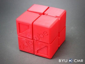 octocube esculturas 3dprintable 3dprinting a byu cmr comliant cubo engenheiro de engenharia dobre dobrável o dobramento magia mecânico mecanismo origami modular morph morphing pla praça praças 3d print model - Mito3D