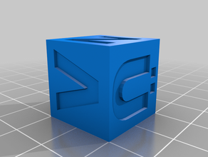 t rk e harf zarlar k pleri - turkish alphabet dice calibration cube 3d print model - Mito3D