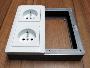 frame wall sockets lidl household supplies socket 3d print model - Mito3D