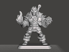 heroquest - elf alb heavy armored toys & games 28mm dungeons dragons miniature tabletop warhammer 3d print model - Mito3D