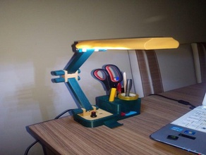 al ma'lambas - desklamp bureau de masa lambas extrudeuse lamba la lampe 3d print model - Mito3D