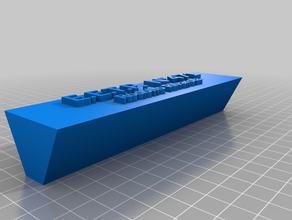 la mia targhetta personalizzata segni e loghi su misura 3d print model - Mito3D