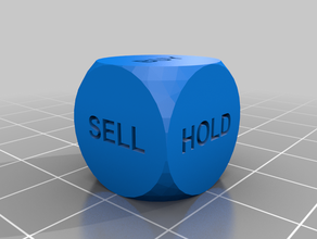 buy-sell-hold dice 2 3d print model - Mito3D