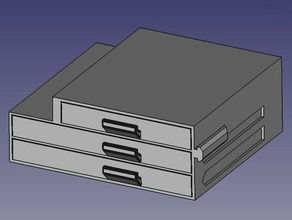 ultime triple tiroir ender 3 pro - montage simple Imprimante 3d accessoires 3d print model - Mito3D