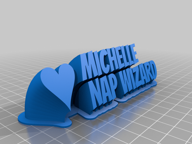 michelle office customized 3D print model - Mito3D