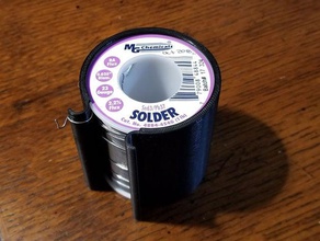 solder spool sleeve electronics holder mg chemicals soldering 3d print model - Mito3D