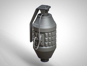 fallout 3 new vegas - frag grenade props 3d print model - Mito3D
