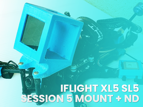 iflight xl5 sl5 sessão 5 + filtro nd de montagem cidora gopro 3d print model - Mito3D