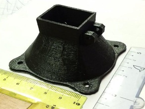 prusa i3 fan-duct 6 cm Kühler 3d-Drucker Teile Kanal fan rework 3d print model - Mito3D