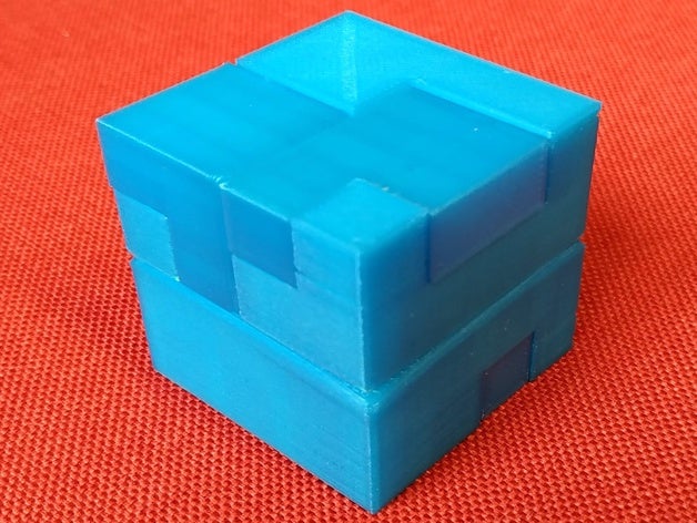 puzzle cube 1 puzzles Puzzle en 3d de verrouillage un 3D print model - Mito3D