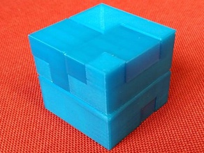 Ineinander greifende puzzle cube 1 Rätsel 3d-puzzle Stellwerk 3d print model - Mito3D