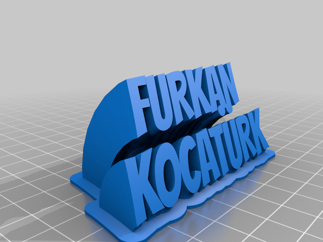 furkan kocat rk bureau de personnalisé 3D print model - Mito3D