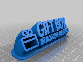 gift box office customized 3d print model - Mito3D