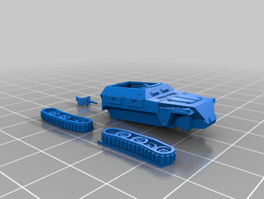 sdkfz 250 1 - fácil de impressão veículos ww2 alemão tanque 3d print model - Mito3D