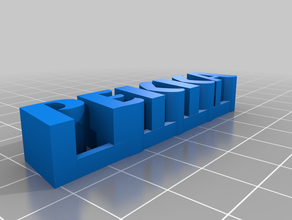 pekka letras Skulpturen kundengebundene 3d print model - Mito3D