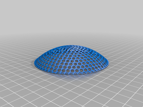 la mia su misura geodetica concava filtro cucina & sala da pranzo 3d print model - Mito3D
