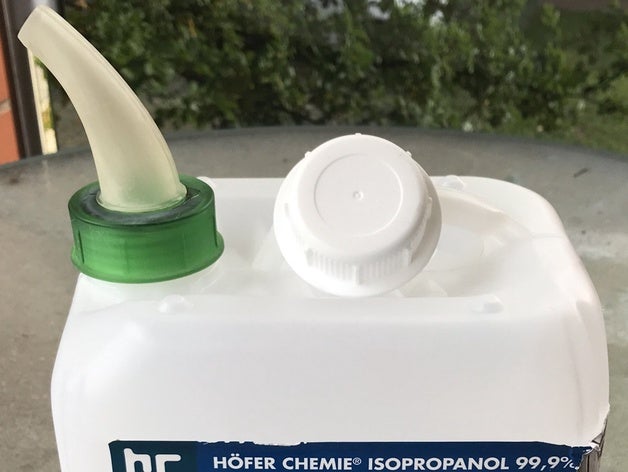 alcool isopropilico riempire helper Stampante 3d accessori imbuto isopropanolo alcol 3D print model - Mito3D
