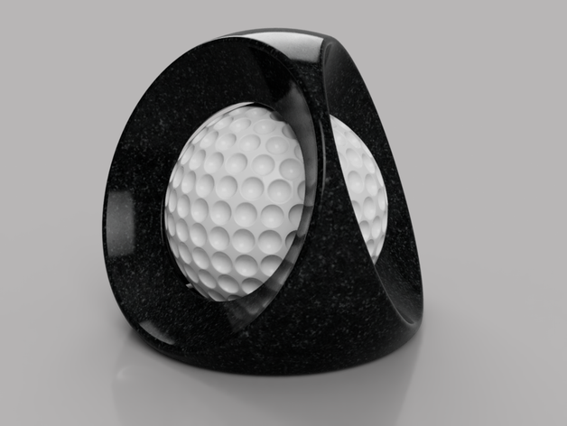 balle en captivité sculptures art d coration de golf jeu la sculpture sport 3D print model - Mito3D