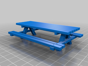 mesa bosque o jardim exterior e 3d print model - Mito3D