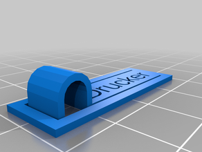 meine angepasste Kabel-label-drucker Loch - Organisation kundengebundene 3d print model - Mito3D
