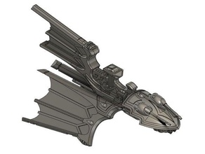 eldar light cruiser 1 toys & games battlefleet gothic bfg 3d print model - Mito3D