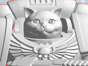 imperador do santo gatinhos - graças 150 seguinte jogos gatos mildcat o espaço marines 3d print model - Mito3D