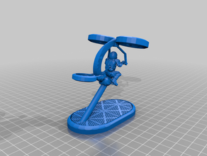 suspensão voando de bicicleta modelos 28mm cyberpunk shadowrun 3d print model - Mito3D