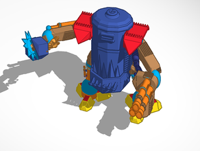 orcish junk bot toys & games mech orc wargaming warhammer 3d print model - Mito3D