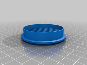 small circular ventilation grille decor 3d print model - Mito3D