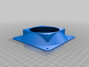 fan-adapter spacer 80mm -&gt 120mm 3d-drucken kundengebundene 3d print model - Mito3D