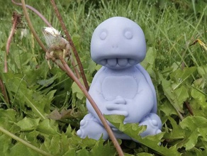 milde Schildkröte Skulpturen Charakter Niedlich Abbildung freundlich der Miniatur 3d print model - Mito3D
