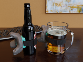 vr bière finder adaptateur pour bouteille vive le tracker 3d print model - Mito3D