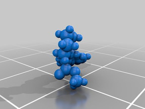 metilfenidato ritalin molecola biologia 3d print model - Mito3D