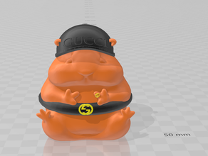 gucci hamster animais 3d print model - Mito3D