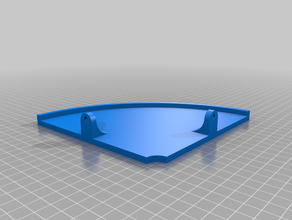 my customized parametric corner shelf decor 3d print model - Mito3D