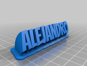 alejandro bureau de personnalisé 3d print model - Mito3D