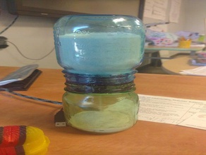 10 min jar ampulheta temporizador organização bola de vidro frasco areia 3d print model - Mito3D