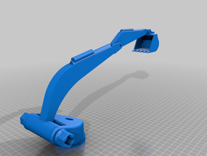 excavator upgrade construction toys 3d print model - Mito3D