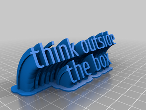 pensar office personalizado 3d print model - Mito3D