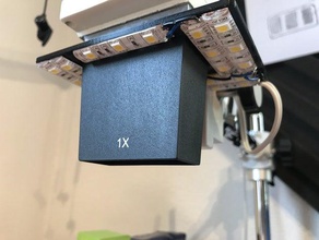 bresser mikroskop klip led ışık amscope şerit 3d print model - Mito3D