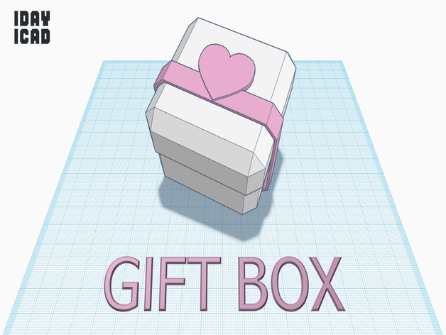 1day 1cad gift box containers 1day1cad container 3D print model - Mito3D