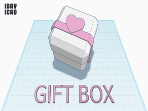 1day 1cad gift box containers 1cad 1day 1day1cad box container gift 3d print model - Mito3D