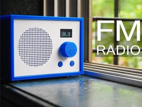 radio fm diy el audio la música retro 3d print model - Mito3D