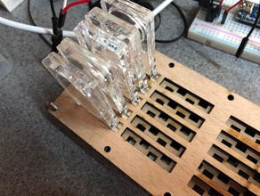 lasercut lixie display clock electronics 3d print model - Mito3D