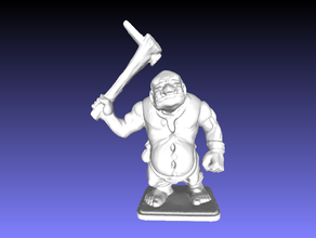 heroquest ogro señor juguetes y accesorios de juego 28mm en miniatura 3d print model - Mito3D