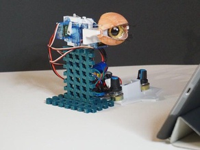 animatronische Auge kompakten design Spielzeug & game Zubehör animatronics Augäpfel mg90s micro-servo in der Robotik 3d print model - Mito3D